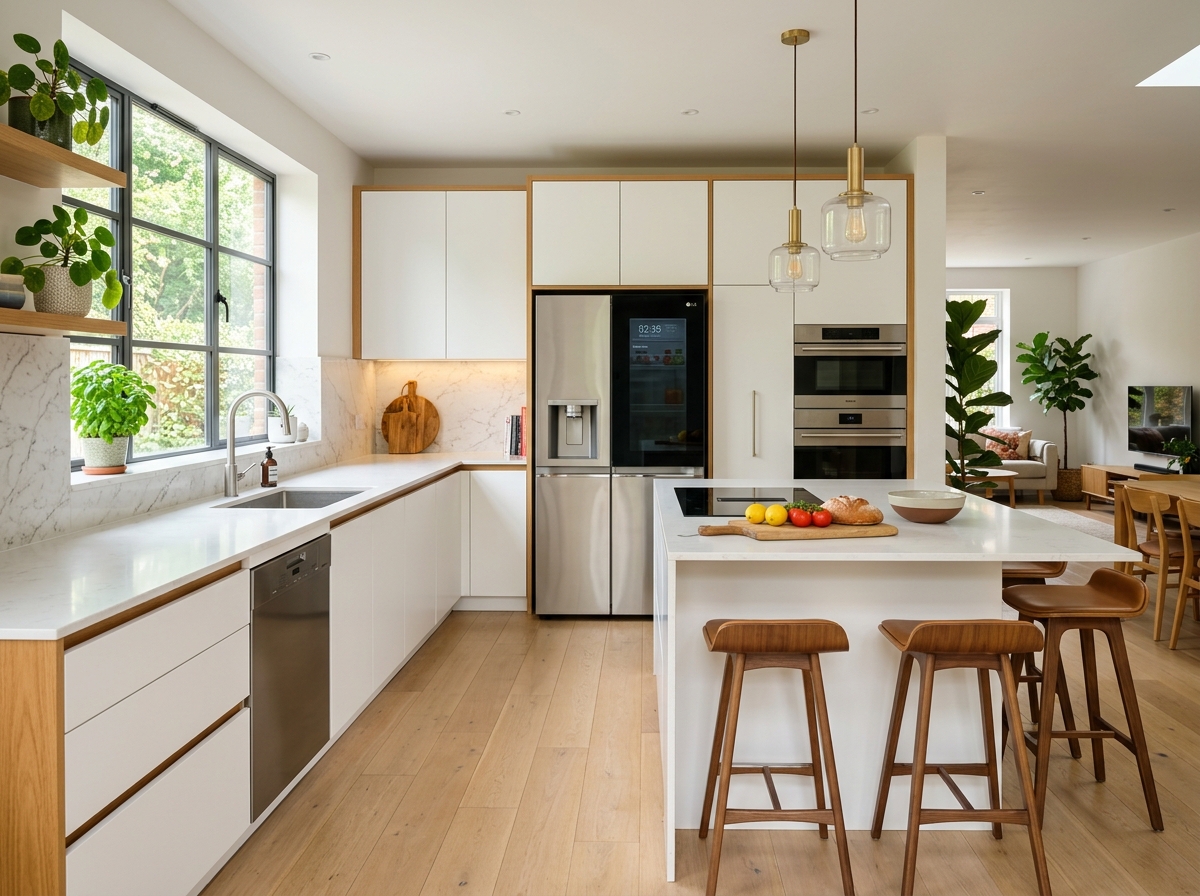 Premium double-door smart refrigerator